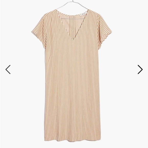 Madewell Button-Back Easy Dress in Stripe - Picture 10 of 10